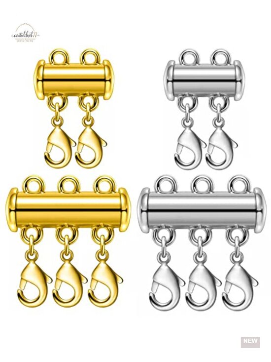 Other - Magnetic Slide Lock Necklace Connector Multi Strands Clasp